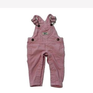 OshKosh B'gosh Pink Corduroy Overalls with Front Bib Pocket